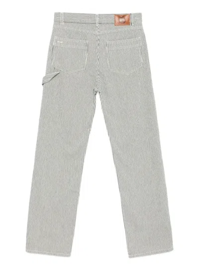 Ba&sh Carpenter Striped Trousers In Gray