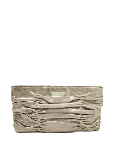 Pre-owned Michael Kors Webster Clutch Bag In Yellow