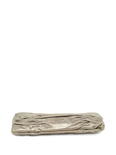 Pre-owned Michael Kors Webster Clutch Bag In Yellow