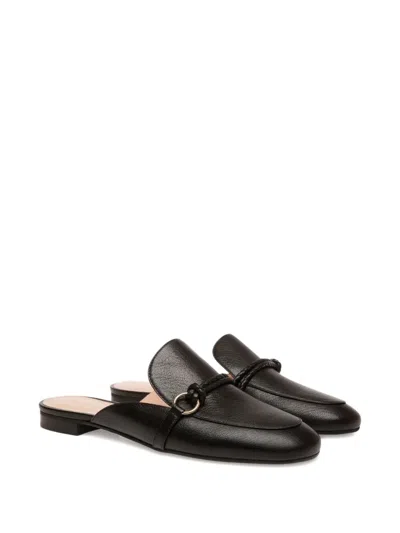 Bally Braided-detail Leather Slippers