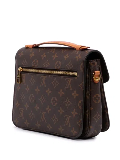 Pre-owned Louis Vuitton 2019 Monogram Pochette Metis Satchel