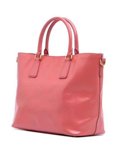 Pre-owned Prada 2000-2025 Saffiano Vernice Satchel