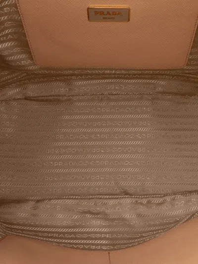 Pre-owned Prada 2000-2025 Large Saffiano Lux Galleria Double Zip Satchel