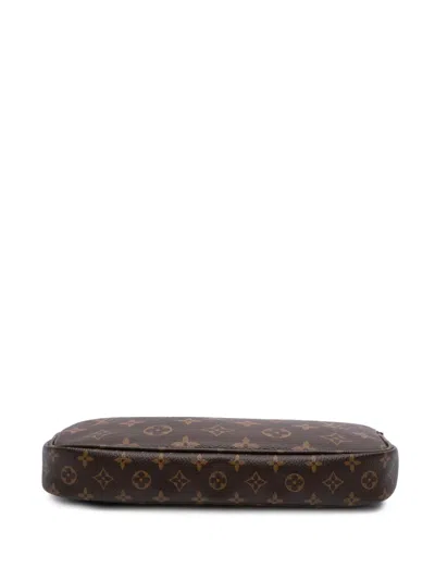 Pre-owned Louis Vuitton 2020 Monogram Multi Pochette Accessoires Satchel In Brown