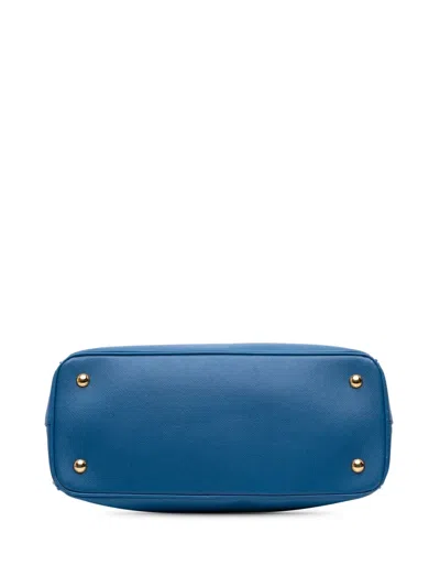 Pre-owned Prada 2000-2024 Medium Saffiano Lux Galleria Satchel