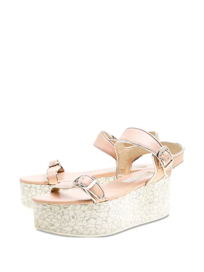 Pre-owned Stella Mccartney 60mm Buckle Platform Sandals