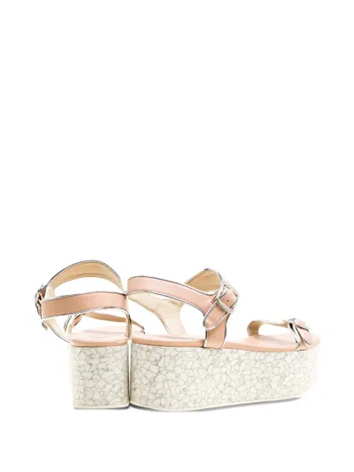Pre-owned Stella Mccartney 60mm Buckle Platform Sandals
