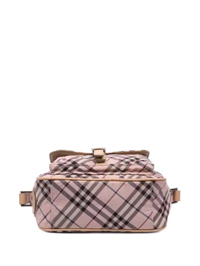 Pre-owned Burberry 2018-2023 Nova Check Canvas Crossbody Bag