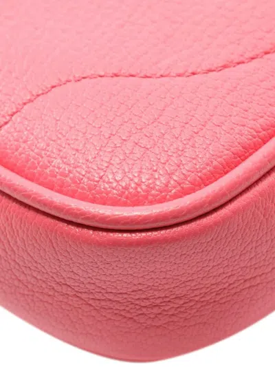 Pre-owned Gucci 2016-2025 Mini Leather Aphrodite Shoulder Bag In Pink