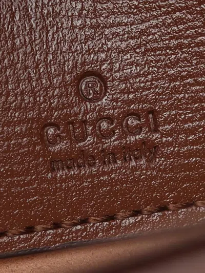 Pre-owned Gucci 2016-2025 Mini Gg Supreme Jackie 1961 Crossbody Bag In Brown