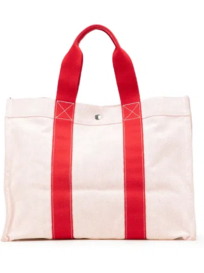 Pre-owned Hermes 1990-2010 Toile Bora Bora Gm Tote Bag
