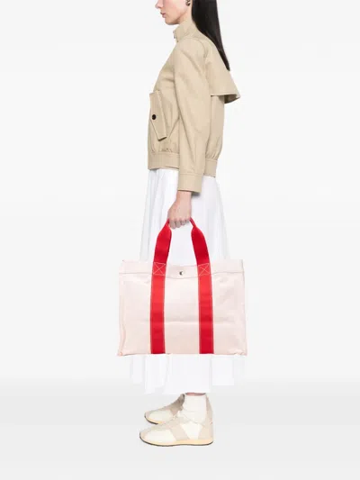 Pre-owned Hermes 1990-2010 Toile Bora Bora Gm Tote Bag