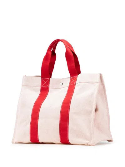 Pre-owned Hermes 1990-2010 Toile Bora Bora Gm Tote Bag