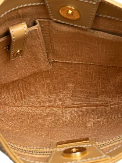 Pre-owned Fendi 2000-2010 Zucca Canvas Hobo Bag In Brown