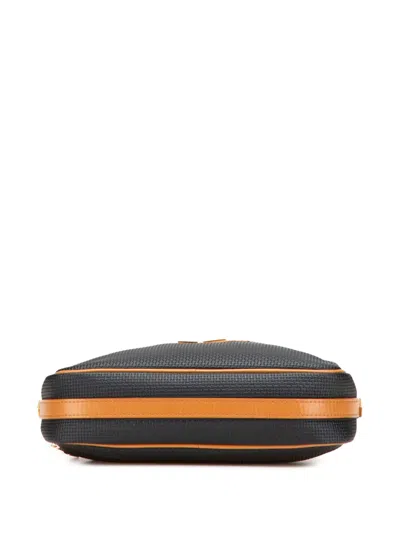 Pre-owned Saint Laurent 20th Century Coated Canvas Crossbody Bag In Black