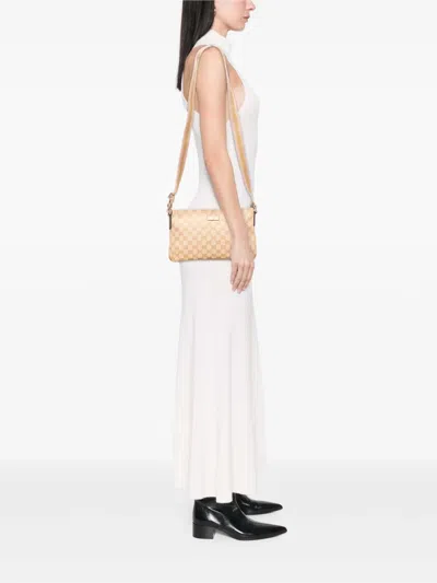 Pre-owned Gucci 2000-2015 Gg Canvas Web Crossbody Bag