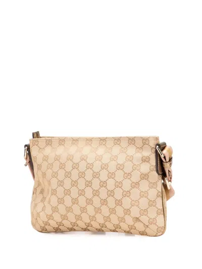 Pre-owned Gucci 2000-2015 Gg Canvas Web Crossbody Bag