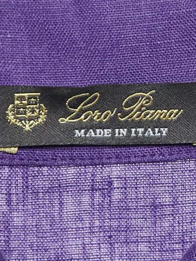 Pre-owned Loro Piana Sleeveless Classic-collar Dress In Purple