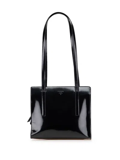 Pre-owned Prada 2019-2025 Brushed Leather Re Edition 1995 Tote Bag