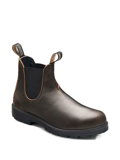 Blundstone Man Ankle Boots Dark Brown Size 11 Leather In Brown