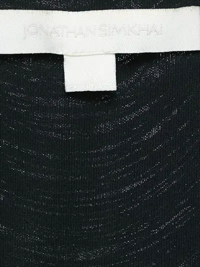 Pre-owned Simkhai Textured Fringed Top In Black