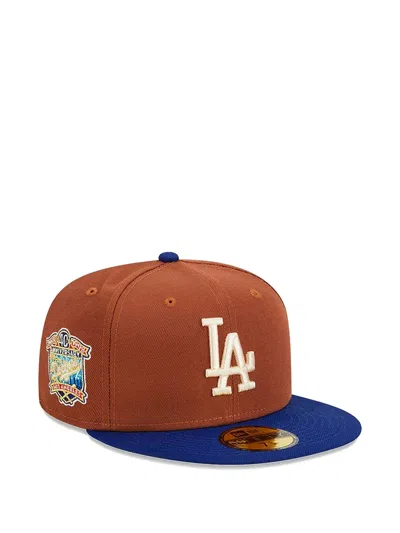 New Era La Logo 59fifty Cap In Brown
