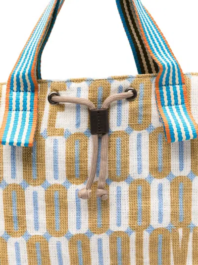 Epice Letter-print Drawstring Beach Tote Bag