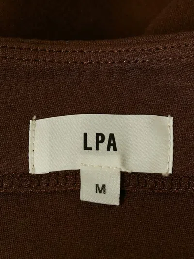Pre-owned Lpa 2024 Cut-out Trousers In Brown
