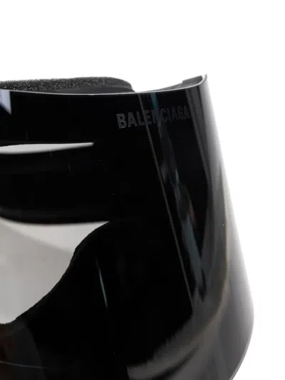 Balenciaga Logo-detail Ski Goggles In Black