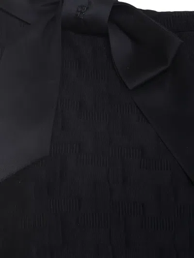 Pre-owned Carolina Herrera Bow-detailing Top In Black