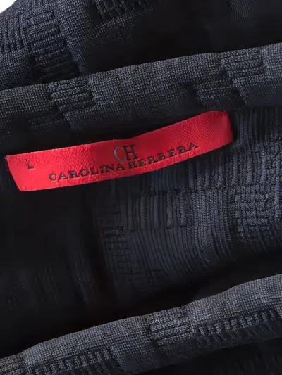 Pre-owned Carolina Herrera Bow-detailing Top In Black