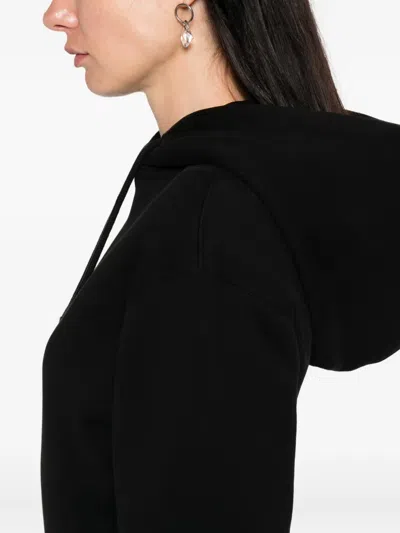 Mugler Cotton Hooded Bodysuit In Black