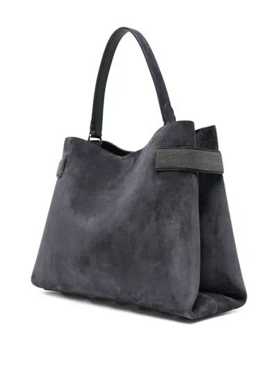 Brunello Cucinelli Suede Tote Bag