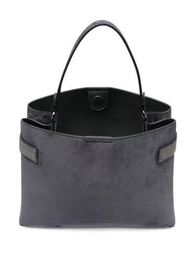 Brunello Cucinelli Suede Tote Bag