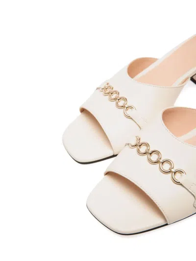 Bally Chain-embellished Leather Sandals