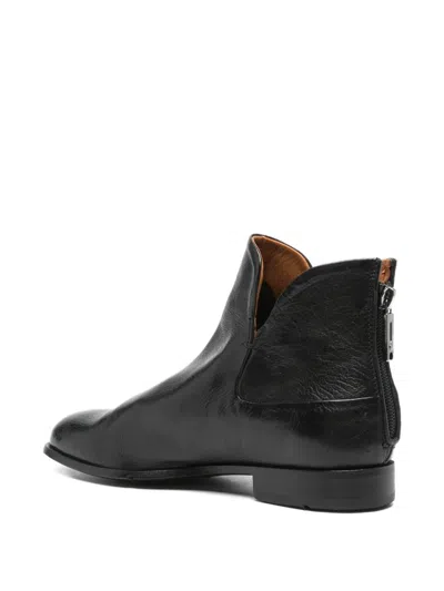Lemargo Back-zip Ankle Boots In Black