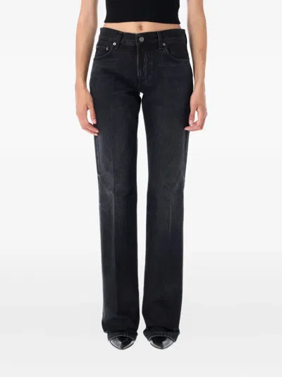 Haikure Floral Bootcut Jeans In Black