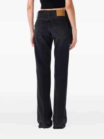 Haikure Floral Bootcut Jeans In Black