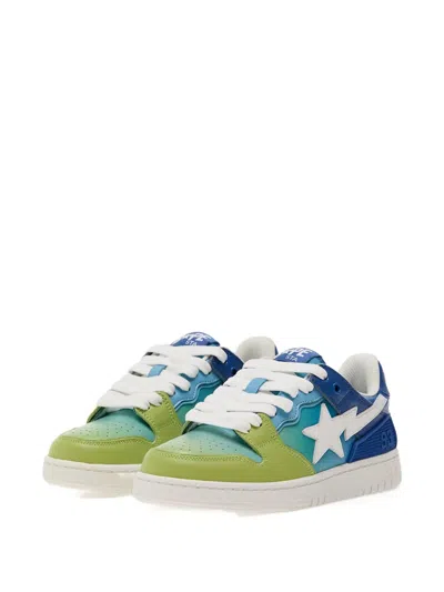 A Bathing Ape Star-embellished Ombre Sneakers