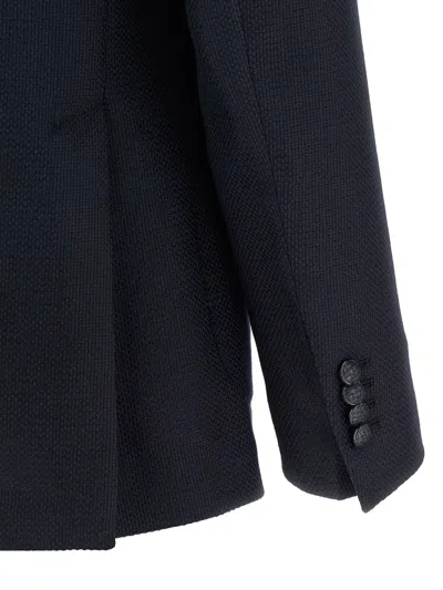 Tagliatore Stretch Blazer Single Breasted In Blue