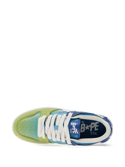 A Bathing Ape Star-embellished Ombre Sneakers