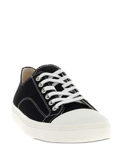 Moschino Sneakers In Canvas Edge In Black