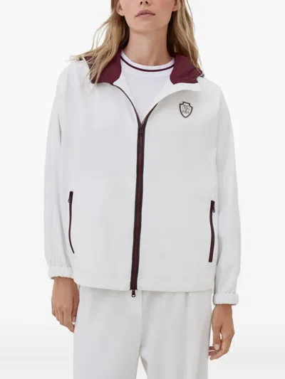 Brunello Cucinelli Long Sleeve Casual Jacket In White