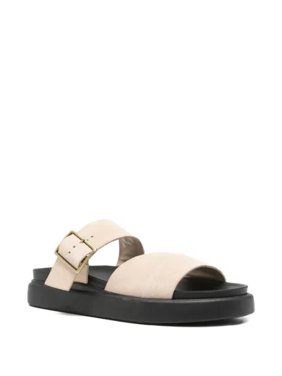 Clarks Aristella Buckled Sandals In Neutral