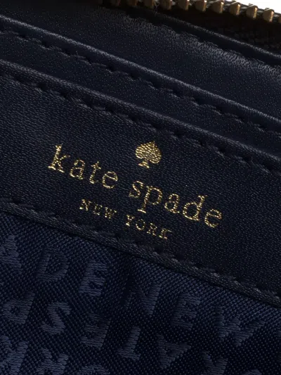 Pre-owned Kate Spade 2024 Leather Wallet In Blue