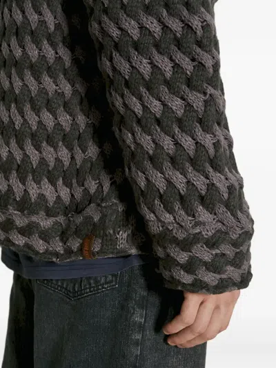 Isa Boulder Textured Woven Jacket In Brown