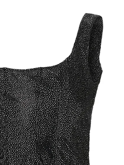 Giuseppe Di Morabito Embellished Square-neck Top In Black