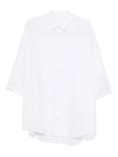 120% Lino Linen Shirt In White