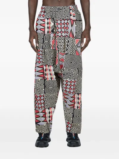 Engineered Garments Patchwork Pleated Trousers In Multi