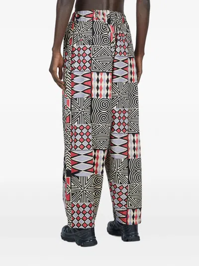 Engineered Garments Patchwork Pleated Trousers In Multi